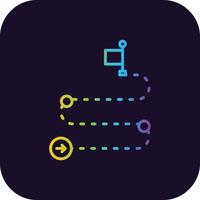 Roadmap Gradient Icon vector