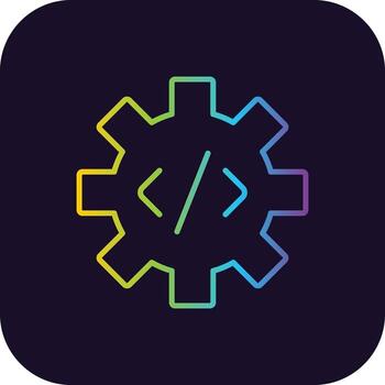 Programming Gradient Icon vector