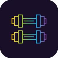 Dumbbell Gradient Icon vector