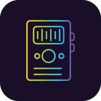 Dictaphone Gradient Icon vector