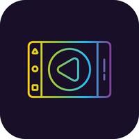 Live Streaming Gradient Icon vector