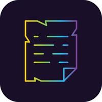 Old Paper Gradient Icon vector