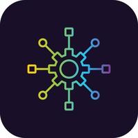 Algorithm Gradient Icon vector