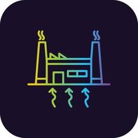 Geothermal Energy Gradient Icon vector