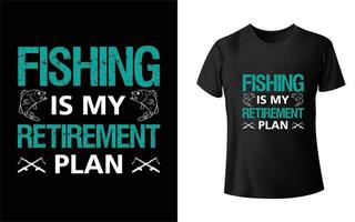 Fishing t shirt design vector