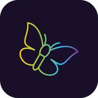 Butterfly Gradient Icon vector