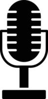 Microphone Glyph Icon vector