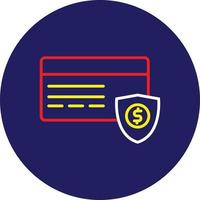 Security Payment Line Multicolor vector