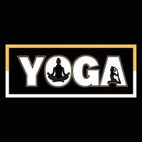 Yoga t shirt design vector