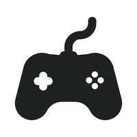 icono de control de juego con estilo sólido vector