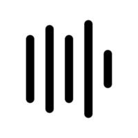 Equalizer Icon with Outline Style vector