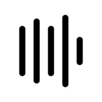 Equalizer Icon with Outline Style vector