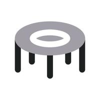 Trampoline Icon with Two Tone Color vector