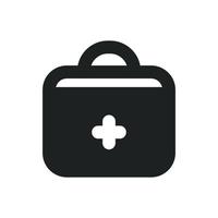 First AID Kit Solid Icon vector