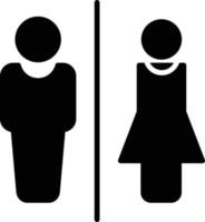 Toilets Glyph Icon vector