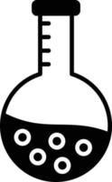 Flask Glyph Icon vector