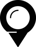 Location Glyph Icon vector