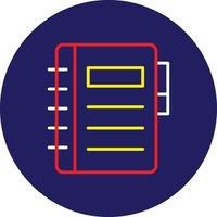 Notebook Line Multicolor vector