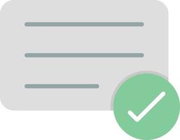 Check Flat Icon vector