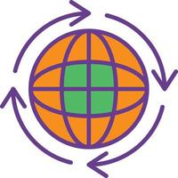Reuse Line Filled Two Color vector