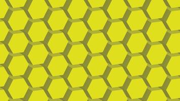 3D yellow Pentagonal blocks vector