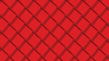 3D Red rectangle blocks pattern vector