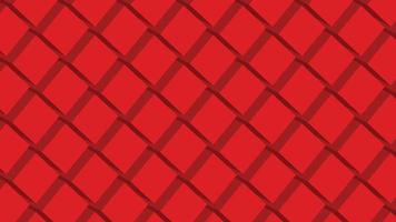 3D Red rectangle blocks pattern vector