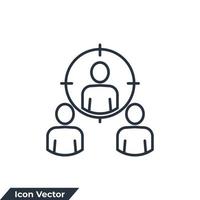 candidate icon logo vector illustration. Human resource symbol template for graphic and web design collection