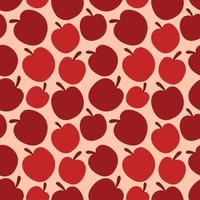 Vector image. Apples seamless pattern. Seamless pattern texture design.