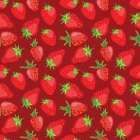 Strawberries seamless pattern background. Seamless pattern texture design. vector