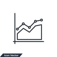 graph icon logo vector illustration. diagram symbol template for graphic and web design collection