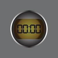 digital timer or digital clock vector illustration