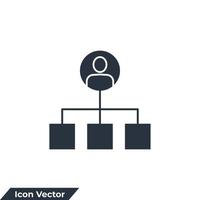 structure icon logo vector illustration. hierarchy symbol template for graphic and web design collection