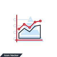 graph icon logo vector illustration. diagram symbol template for graphic and web design collection