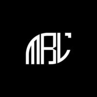 MRL letter logo design on black background. MRL creative initials letter logo concept. MRL letter design. vector