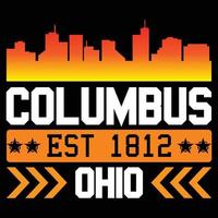 Columbus t shirt design vector