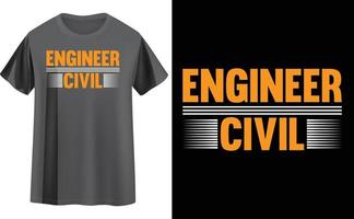 Engineer t shirt design vector