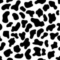 Cow skin texture seamless pattern. Spot background. Vector design illustration. Farm animal textural banner.