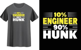 Engineer t shirt design vector