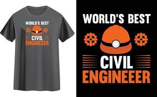 Engineer t shirt design vector