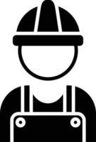 Worker Glyph Icon vector