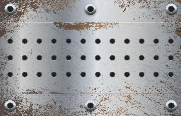 Iron Chrome Plate Rustic Background