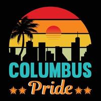 Columbus t shirt design vector