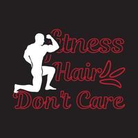 Fitness t shirt design vector