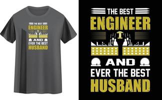 Engineer t shirt design vector