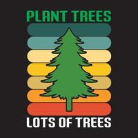 Tree planting t shirt design