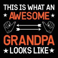 Grandpa t shirt design vector