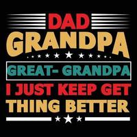 Grandpa t shirt design vector