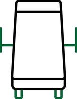 Table Line Two Color vector
