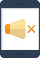Silence Flat Icon vector